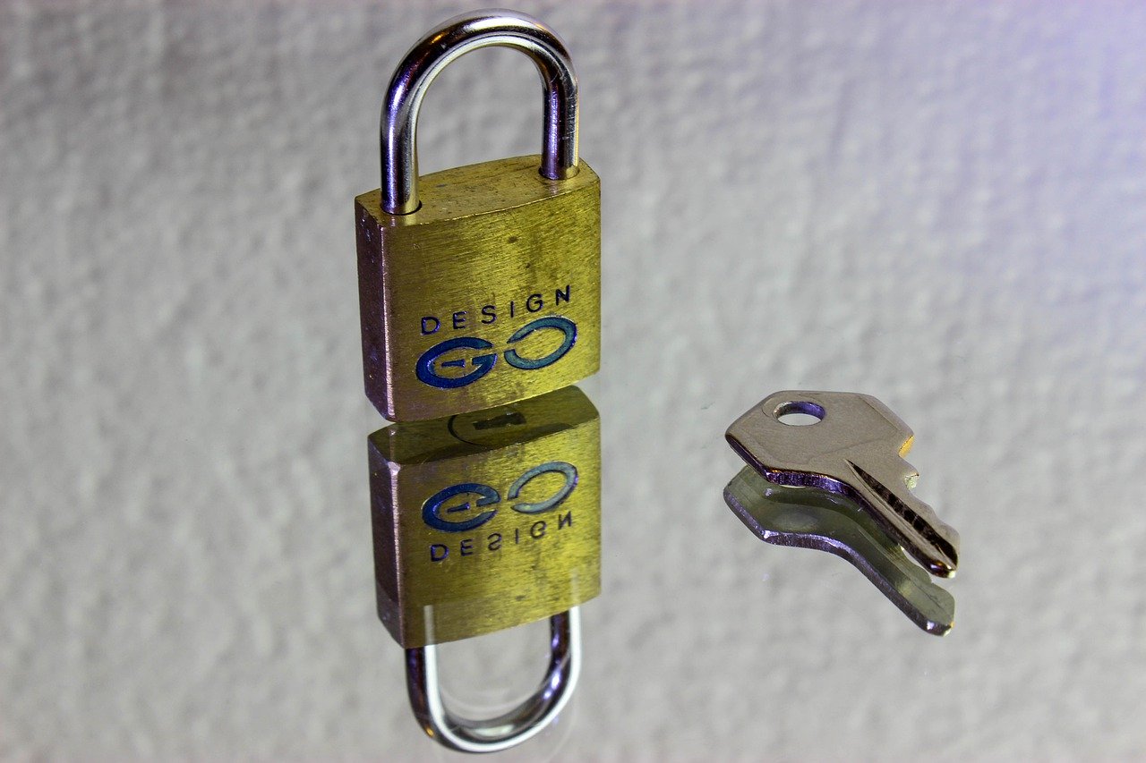 padlock, key, lock