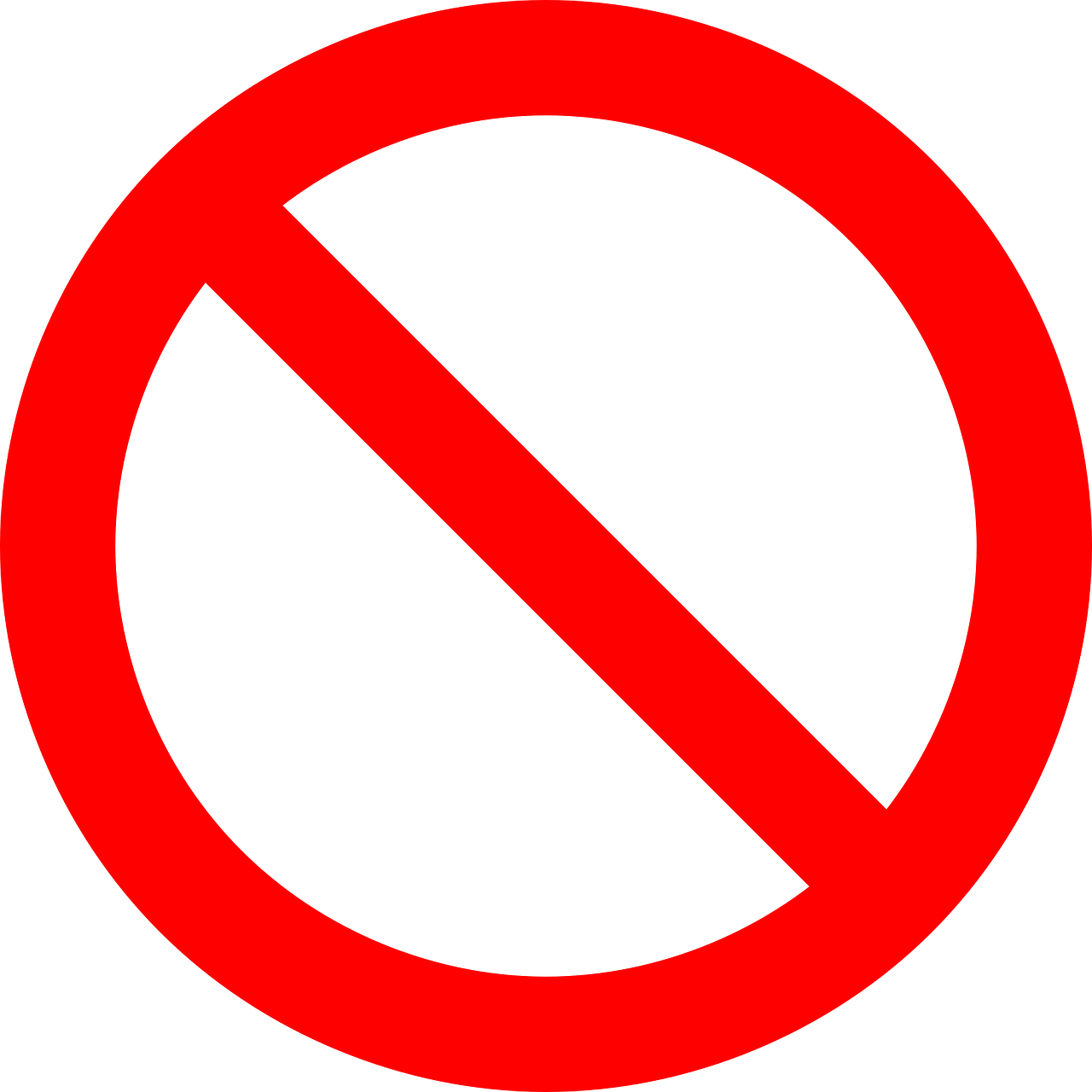 no symbol, prohibition, sign